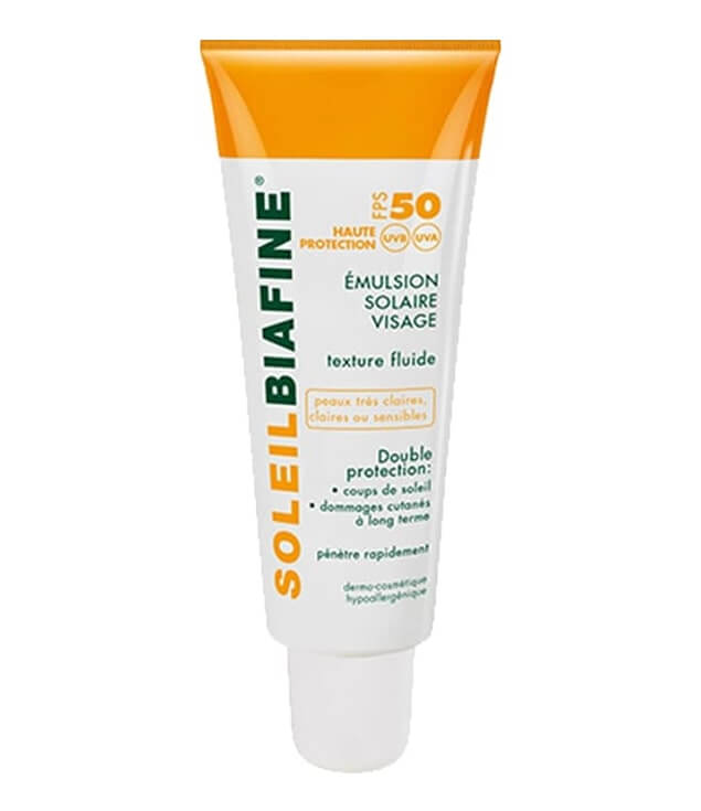 BIAFINE | EMULSION SOLAIRE VISAGE TEXTURE FLUIDE HAUTE PROTECTION FPS50